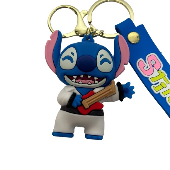Disneys Stitch Elvis 3D Silicone Keychain NEW - Picture 5 of 12